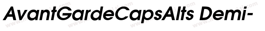 AvantGardeCapsAlts Demi字体转换